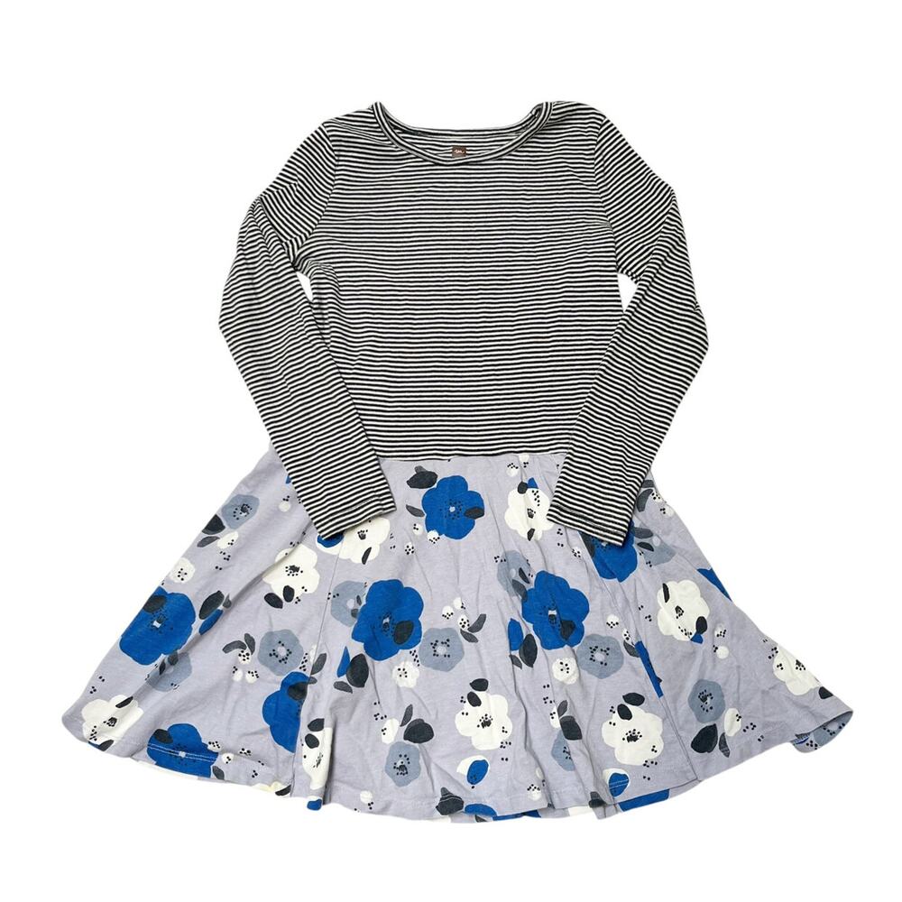 Tea Collection Mixed Print Dress Size 7